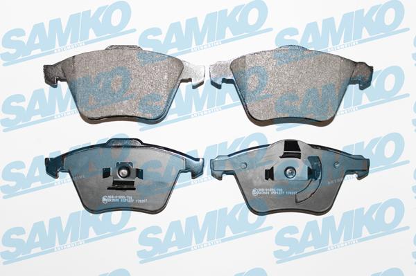 Samko 5SP1277 - Kit de plaquettes de frein, frein à disque cwaw.fr