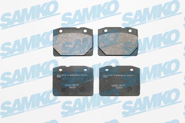 Samko 5SP127 - Kit de plaquettes de frein, frein à disque cwaw.fr