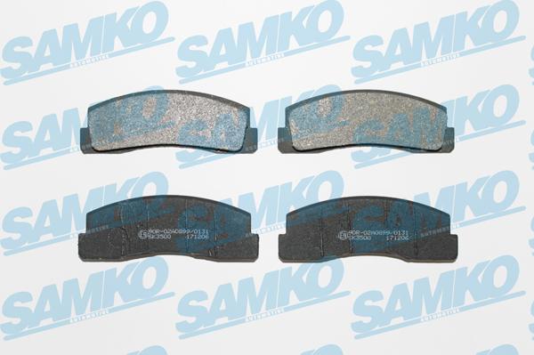 Samko 5SP179 - Kit de plaquettes de frein, frein à disque cwaw.fr