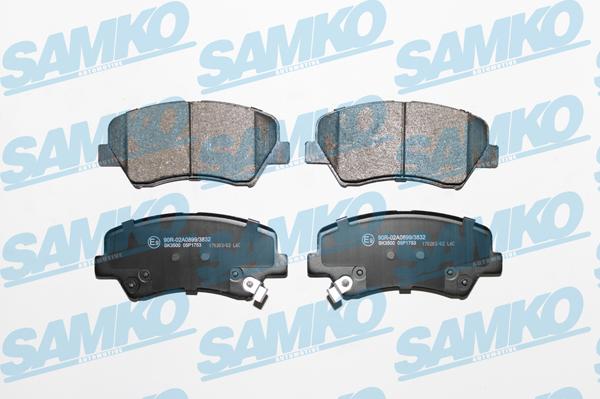 Samko 5SP1753 - Kit de plaquettes de frein, frein à disque cwaw.fr