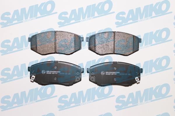 Samko 5SP1757 - Kit de plaquettes de frein, frein à disque cwaw.fr