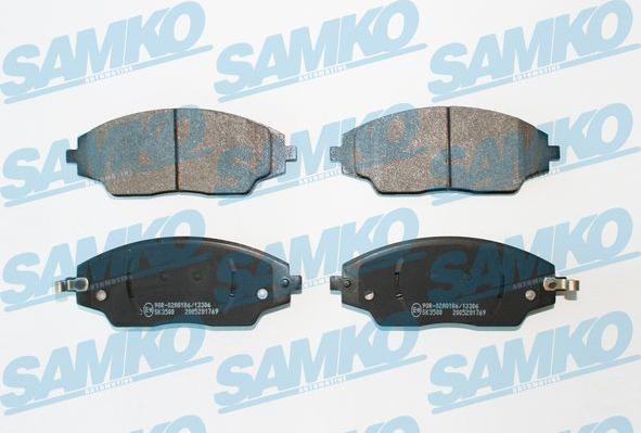 Samko 5SP1769 - Kit de plaquettes de frein, frein à disque cwaw.fr