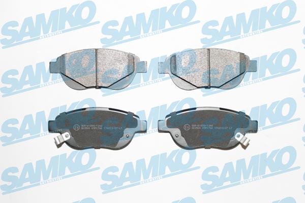 Samko 5SP1760 - Kit de plaquettes de frein, frein à disque cwaw.fr