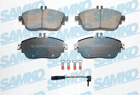 Samko 5SP1781A - Kit de plaquettes de frein, frein à disque cwaw.fr