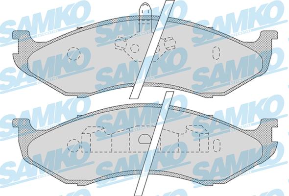 Samko 5SP896 - Kit de plaquettes de frein, frein à disque cwaw.fr