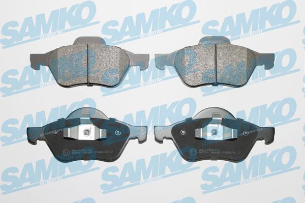 Samko 5SP898 - Kit de plaquettes de frein, frein à disque cwaw.fr