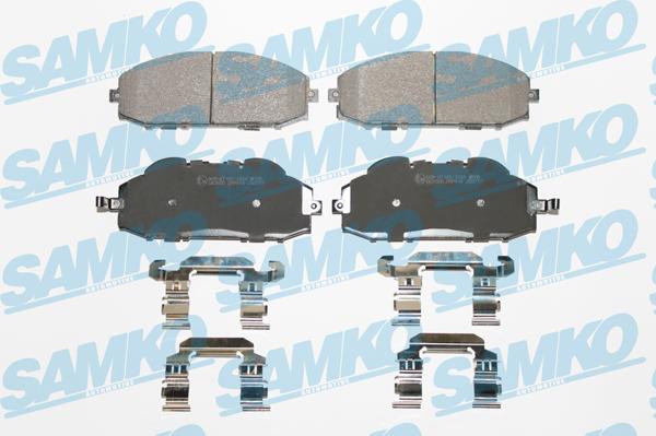 Samko 5SP845 - Kit de plaquettes de frein, frein à disque cwaw.fr