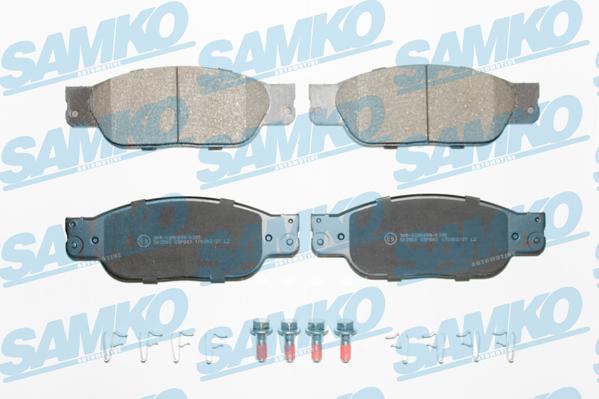 Samko 5SP843 - Kit de plaquettes de frein, frein à disque cwaw.fr