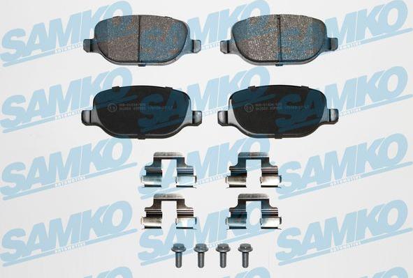 Samko 5SP855K - Kit de plaquettes de frein, frein à disque cwaw.fr