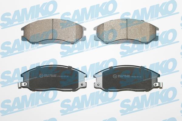 Samko 5SP858 - Kit de plaquettes de frein, frein à disque cwaw.fr