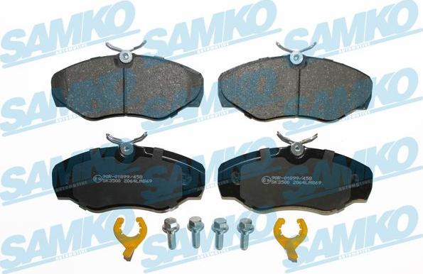 Samko 5SP869K - Kit de plaquettes de frein, frein à disque cwaw.fr