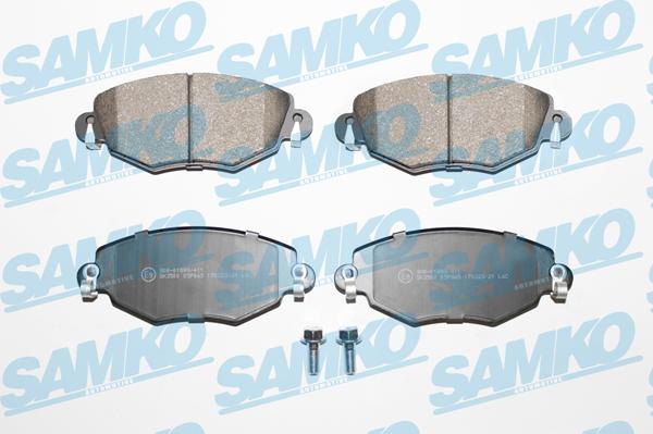 Samko 5SP865 - Kit de plaquettes de frein, frein à disque cwaw.fr