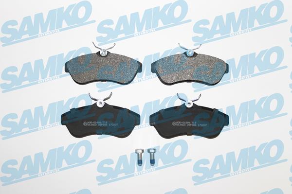 Samko 5SP806 - Kit de plaquettes de frein, frein à disque cwaw.fr