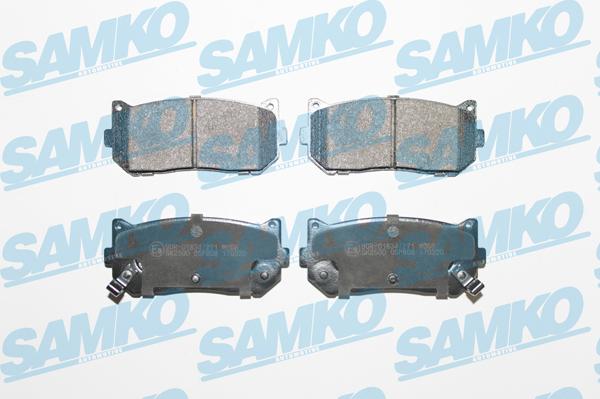 Samko 5SP808 - Kit de plaquettes de frein, frein à disque cwaw.fr