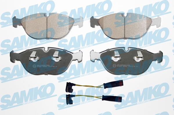 Samko 5SP881G - Kit de plaquettes de frein, frein à disque cwaw.fr