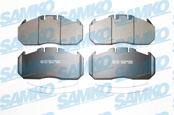 Samko 5SP823 - Kit de plaquettes de frein, frein à disque cwaw.fr