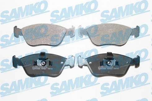 Samko 5SP827 - Kit de plaquettes de frein, frein à disque cwaw.fr