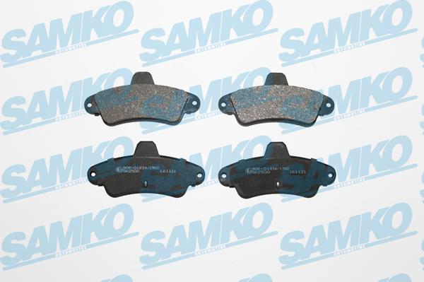 Samko 5SP870 - Kit de plaquettes de frein, frein à disque cwaw.fr