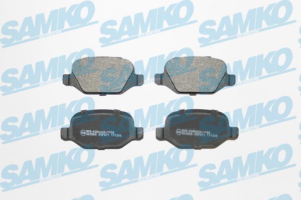 Samko 5SP871 - Kit de plaquettes de frein, frein à disque cwaw.fr