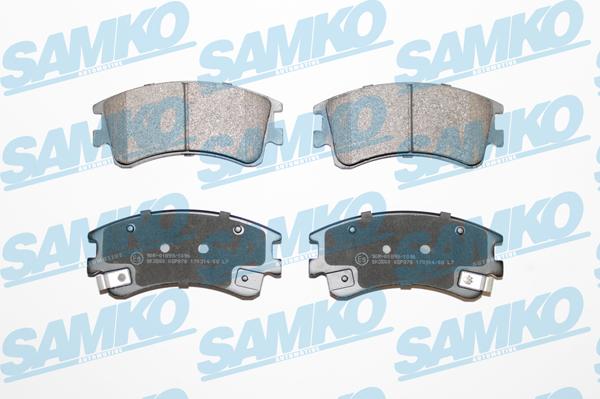 Samko 5SP878 - Kit de plaquettes de frein, frein à disque cwaw.fr