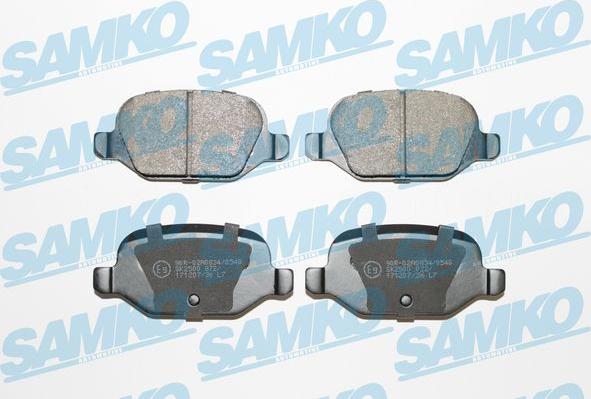 Samko 5SP872 - Kit de plaquettes de frein, frein à disque cwaw.fr