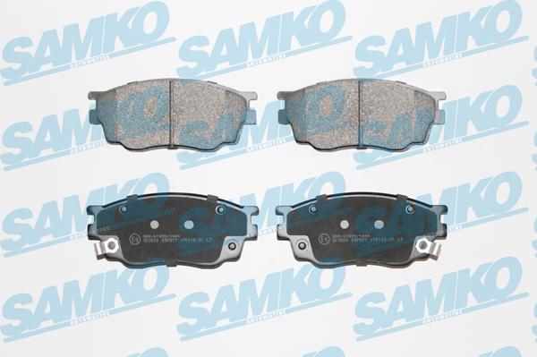 Samko 5SP877 - Kit de plaquettes de frein, frein à disque cwaw.fr