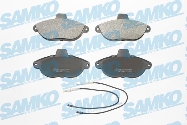 Samko 5SP346 - Kit de plaquettes de frein, frein à disque cwaw.fr