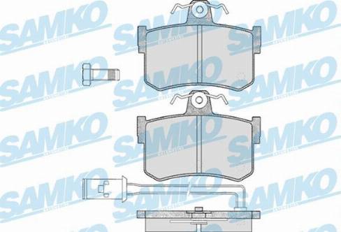 Samko 5SP341 - Kit de plaquettes de frein, frein à disque cwaw.fr