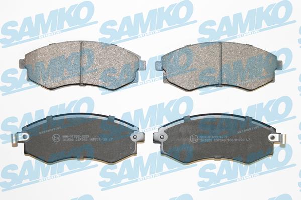 Samko 5SP348 - Kit de plaquettes de frein, frein à disque cwaw.fr