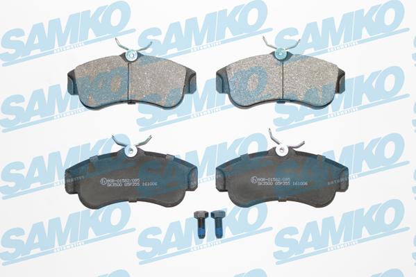 Samko 5SP355 - Kit de plaquettes de frein, frein à disque cwaw.fr