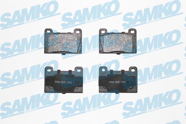 Samko 5SP351 - Kit de plaquettes de frein, frein à disque cwaw.fr