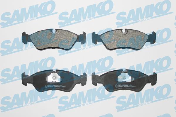 Samko 5SP304 - Kit de plaquettes de frein, frein à disque cwaw.fr