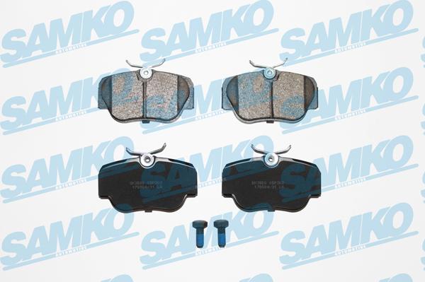 Samko 5SP302 - Kit de plaquettes de frein, frein à disque cwaw.fr