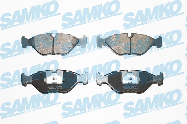 Samko 5SP310 - Kit de plaquettes de frein, frein à disque cwaw.fr