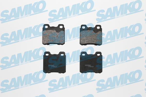 Samko 5SP317 - Kit de plaquettes de frein, frein à disque cwaw.fr