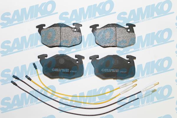 Samko 5SP384 - Kit de plaquettes de frein, frein à disque cwaw.fr