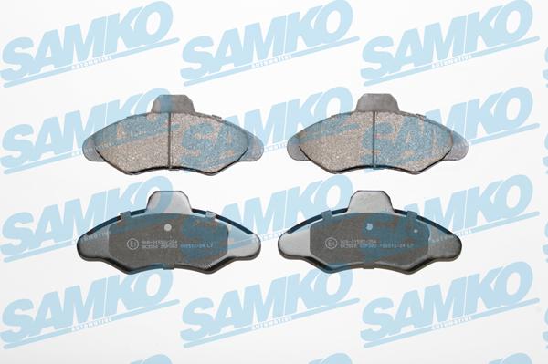 Samko 5SP383 - Kit de plaquettes de frein, frein à disque cwaw.fr