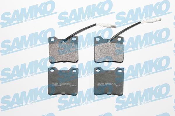 Samko 5SP330 - Kit de plaquettes de frein, frein à disque cwaw.fr