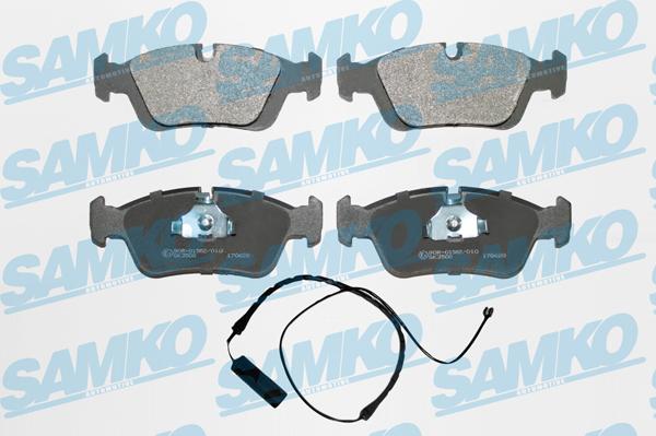 Samko 5SP331A - Kit de plaquettes de frein, frein à disque cwaw.fr