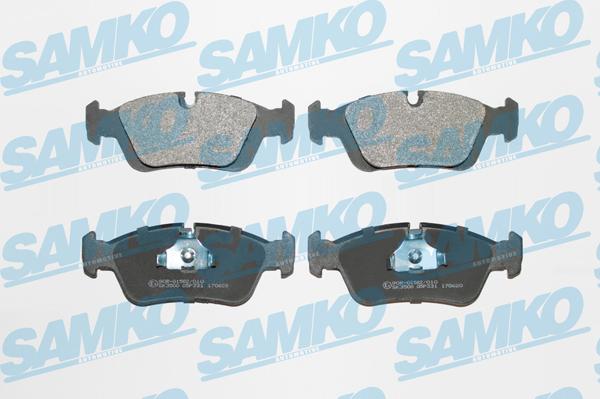 Samko 5SP331 - Kit de plaquettes de frein, frein à disque cwaw.fr