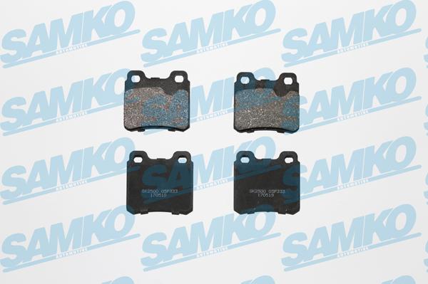 Samko 5SP333 - Kit de plaquettes de frein, frein à disque cwaw.fr