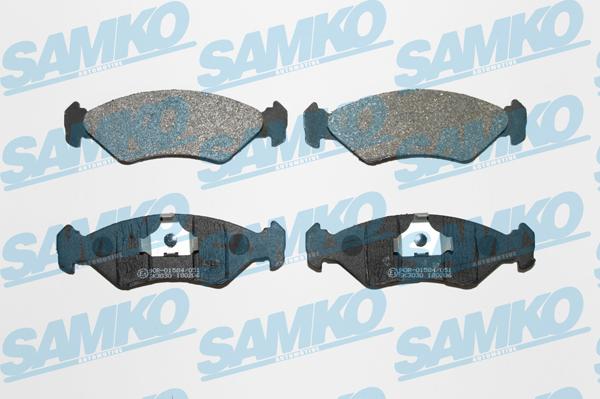 Samko 5SP295 - Kit de plaquettes de frein, frein à disque cwaw.fr