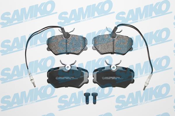 Samko 5SP293 - Kit de plaquettes de frein, frein à disque cwaw.fr