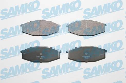 Samko 5SP249 - Kit de plaquettes de frein, frein à disque cwaw.fr