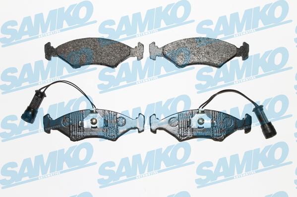 Samko 5SP242 - Kit de plaquettes de frein, frein à disque cwaw.fr