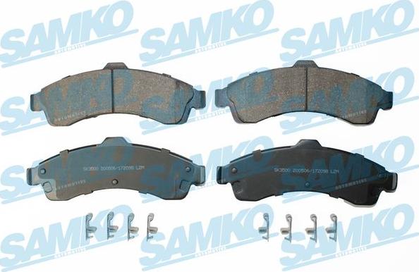 Samko 5SP2098 - Kit de plaquettes de frein, frein à disque cwaw.fr