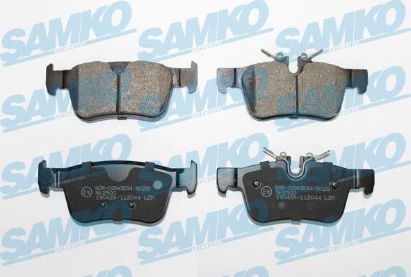 Samko 5SP2044 - Kit de plaquettes de frein, frein à disque cwaw.fr