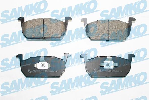 Samko 5SP2055 - Kit de plaquettes de frein, frein à disque cwaw.fr