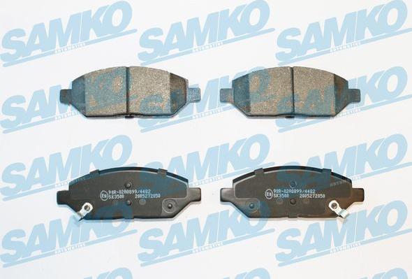 Samko 5SP2050 - Kit de plaquettes de frein, frein à disque cwaw.fr