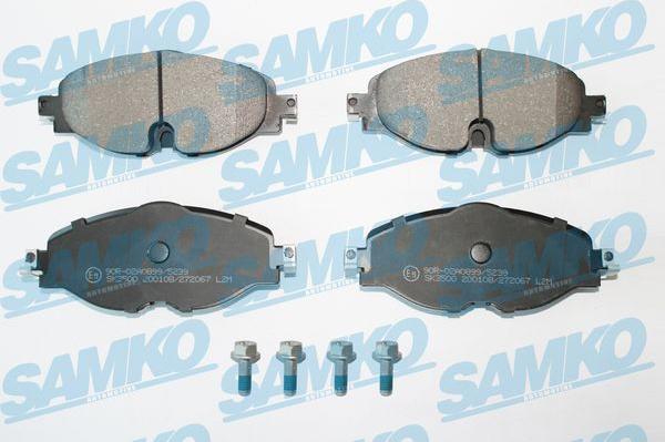 Samko 5SP2067 - Kit de plaquettes de frein, frein à disque cwaw.fr